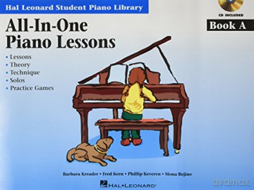 All-In-One Piano Lessons, Book A (Hal Leonard Student Piano Library (Songbooks)) (Includes Online Access Code) [KSIĄŻKA]