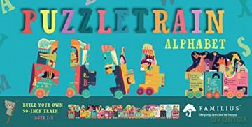 Alphatrain Puzzle: 26 Piece (Puzzletrain) - David W. Miles [KSIĄŻKA]