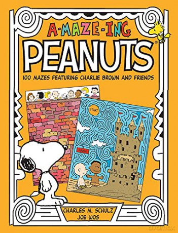 A-Maze-Ing Peanuts: 100 Mazes Featuring Charlie Brown and Friends - Joe Wos [KSIĄŻKA]