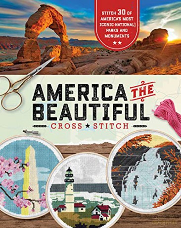 America the Beautiful Cross Stitch: Stitch 30 of America's Most Iconic National Parks and Monuments - becker&mayer! [KSIĄŻKA]