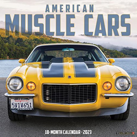 American Muscle Cars 2023 Wall Calendar - Willow Creek Press [KALENDARZ]
