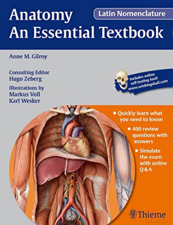 Anatomy - An Essential Textbook, Latin Nomenclature: Quickly learn what you need to know - 400 review questions with answers - Simulate the exam with online Q&A - Anne M Gilroy [KSIĄŻKA]