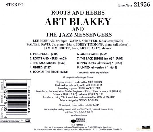 Art Blakey: 60th Roots And Herbs [CD]