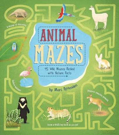 Animal Mazes: 45 Wild Mazes Packed with Nature Facts (Arcturus Fact-Packed Mazes) - Marc Pattenden [KSIĄŻKA]