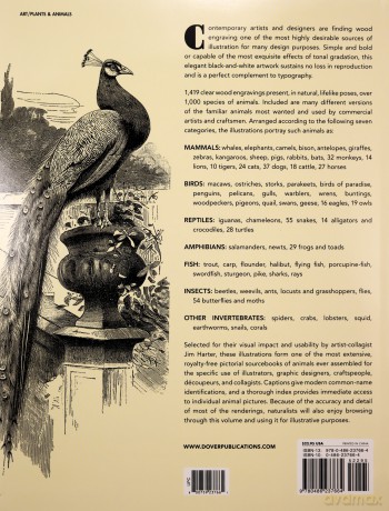 Animals: 1,419 Copyright-Free Illustrations of Mammals, Birds, Fish, Insects, etc (Dover Pictorial Archive) - Jim Harter [KSIĄŻKA]