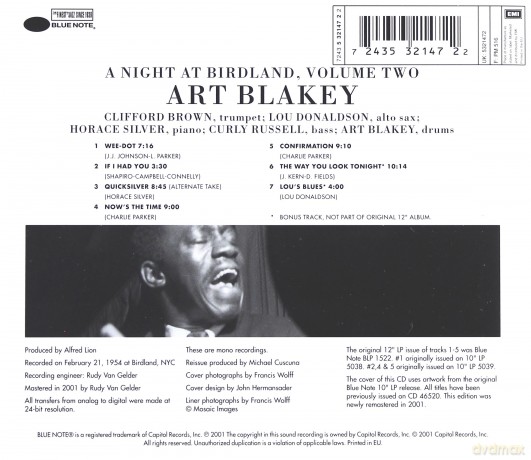 Art Blakey: A Night At The Birdland vol.2 [CD]