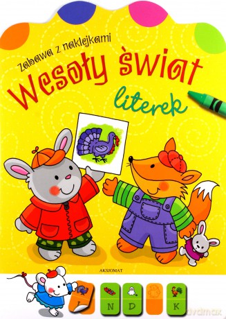 Wesoły świat literek. Zabawa z naklejkami [KSIĄŻKA]