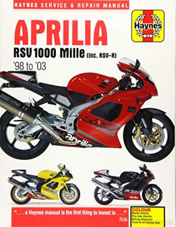 Aprilia RSV1000 Mille 1998-2003 - Anon [KSIĄŻKA]