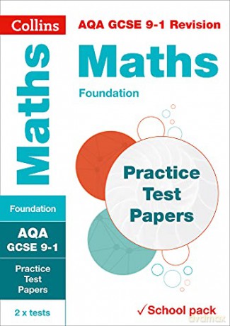 AQA GCSE 9-1 Maths Foundation Practice Test Papers: Shrink-wrapped school pack (Collins GCSE 9-1 Revision) [KSIĄŻKA]