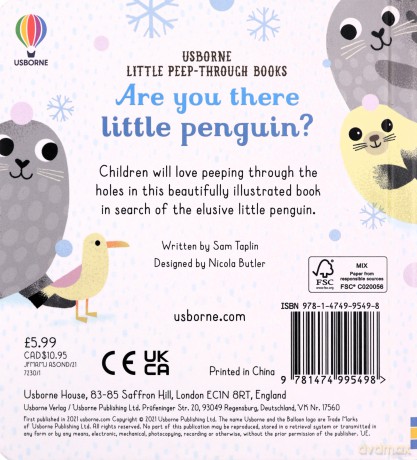 Are You There Little Penguin(Little Peep-Through Books): 1 - Sam Taplin [KSIĄŻKA]