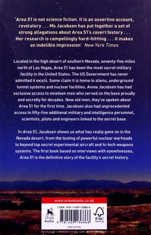 Area 51: An Uncensored History of America's Top Secret Military Base - Annie Jacobsen [KSIĄŻKA]