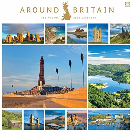 Around Britain in 365 Days Calendar 2023 [KALENDARZ]