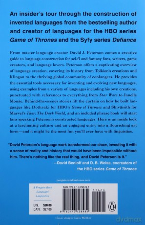 Art of Language Invention, The: From Horse-Lords to Dark Elves to Sand Worms, the Words Behind World-Building - David J. Peterson [KSIĄŻKA]
