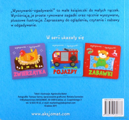 Wyszywanki- zgadywanki- Pojazdy [KSIĄŻKA]