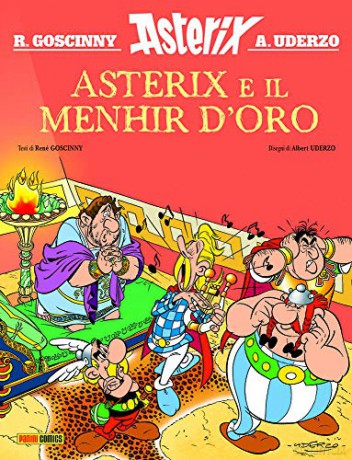Asterix in Italian: Asterix e il menhir d'oro - Albert Uderzo [KSIĄŻKA]