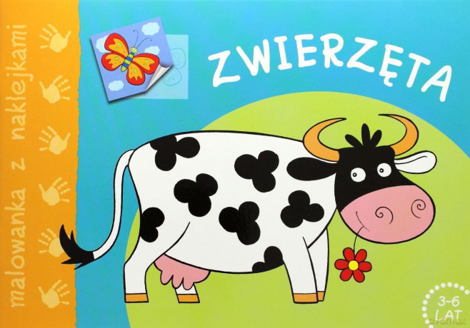 Zwierzęta - malowanka z naklejkami  [KSIĄŻKA]