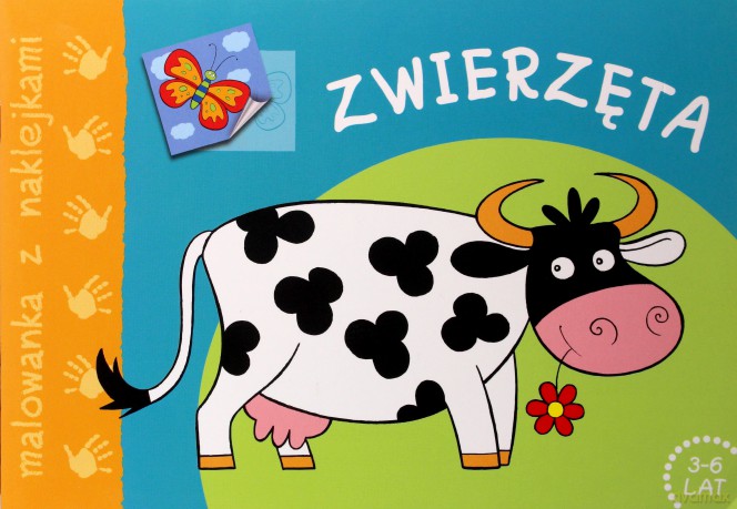 Zwierzęta - malowanka z naklejkami  [KSIĄŻKA]