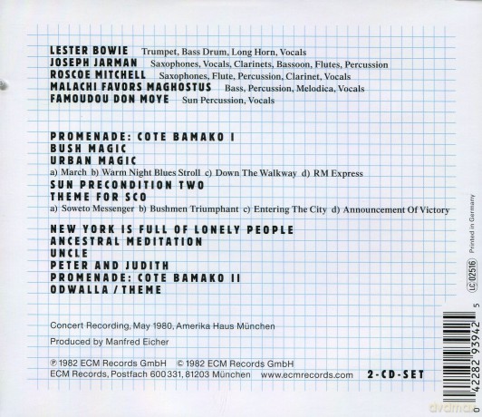 Art Ensamble Of Chicago:Urban Bushmen [2CD]