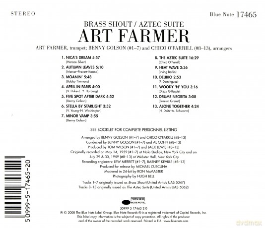Art Farmer: Brass Shout Aztec Suite [CD]