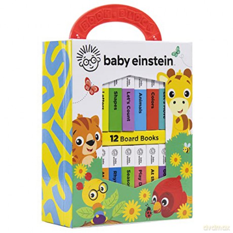 Baby Einstein - My First Library Board Book Block 12-Book Set - First Words, Alphabet, Numbers, and More! - Anglicized Version - PI Kids [KSIĄŻKA]