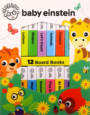 Baby Einstein - My First Library Board Book Block 12-Book Set - First Words, Alphabet, Numbers, and More! - Anglicized Version - PI Kids [KSIĄŻKA]