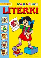 Naklejki - literki 5-6 lat [KSIĄŻKA]