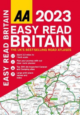 Easy Read Atlas Britain 2023 (UK Road Atlases) [KSIĄŻKA]
