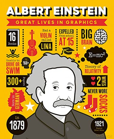 Great Lives in Graphics: Albert Einstein (Great Lives in Graphics) - GMC Editors [KSIĄŻKA]