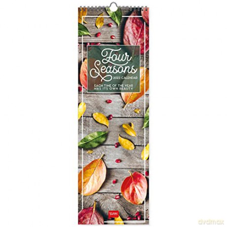 Legami - Wall Calendar, 16x49cm, 2023, 12 months and 1 annual planner 2024, Grid with Zodiac Signs and International Holidays, Space for Notes, Week Issue, Made in Italy [KALENDARZ]