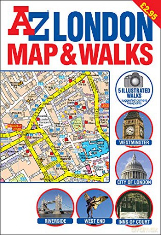 LONDON A-Z MAP AND WALKS [New 12th edition] [KSIĄŻKA]