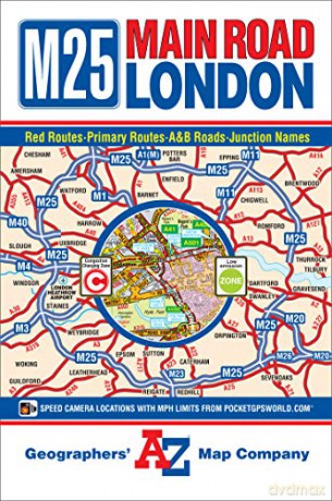Main Road Map of London (A-Z Road Map) - A-Z Maps [KSIĄŻKA]