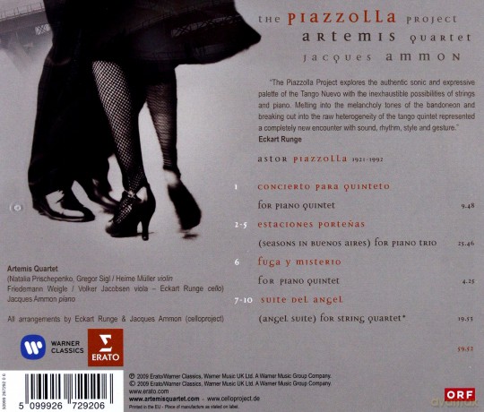 Artemis Quartet: The Piazzolla Project [CD]