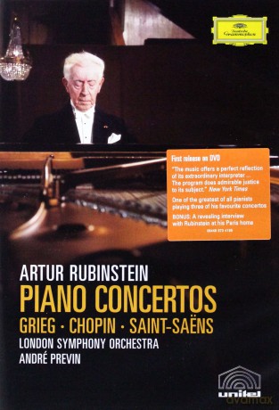 Artur Rubinstein: In Concert: Grieg, Saint-Saens, Fryderyk Chopin [DVD]