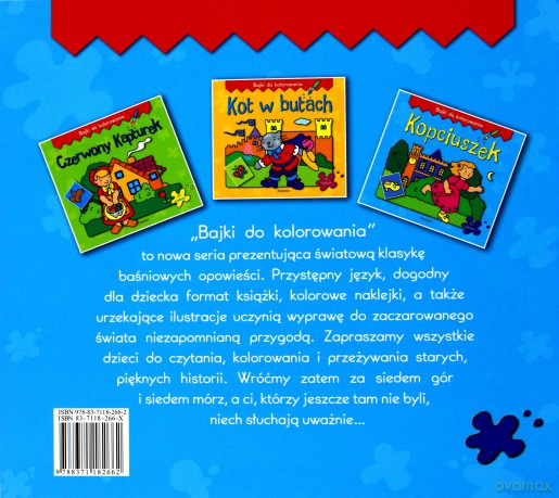 Bajki do kolorowania - Kopciuszek [KSIĄŻKA]