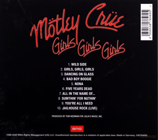 Motley Crue: Girls, Girls, Girls [CD]