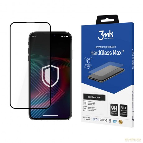 Szkło Hartowane do Apple iPhone 14 Max - 3mk HardGlass Max