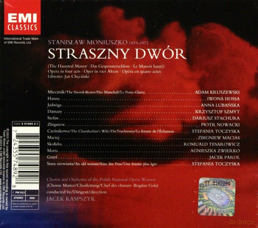 Artyści Teatru Wielkiego w Warszawie: Straszny Dwór [2CD]