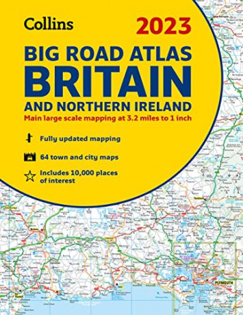 2023 Collins Big Road Atlas Britain and Northern Ireland: A3 Spiral (Collins Road Atlas) - Collins Maps [KSIĄŻKA]