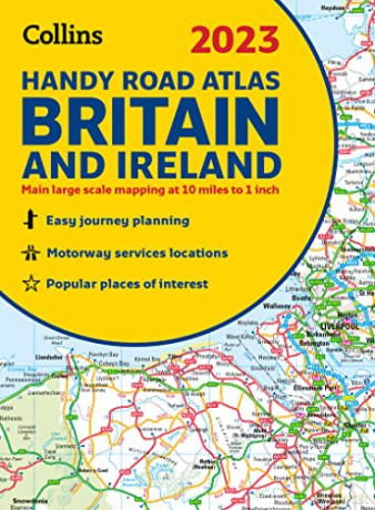 2023 Collins Handy Road Atlas Britain and Ireland: A5 Spiral (Collins Road Atlas) - Collins Maps [KSIĄŻKA]