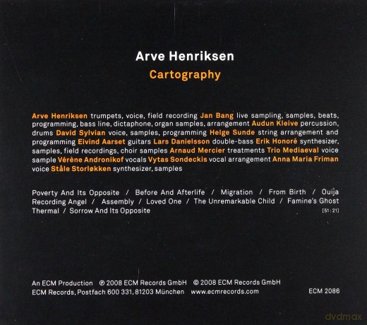 Arve Henriksen: Cartography [CD]