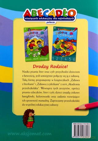 Zabawa z cyferkami- Akademia przedszkolaka [KSIĄŻKA]
