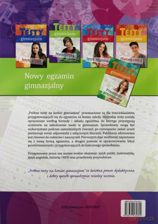Próbne testy na koniec gimnazjum- Matematyka [KSIĄŻKA]