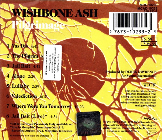 Wishbone Ash: Pilgrimage [CD]