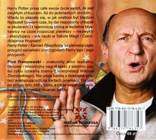 Harry Potter i Kamień Filozoficzny - Joanne K. Rowling (digipack) [AUDIOBOOK] [CD-MP3]