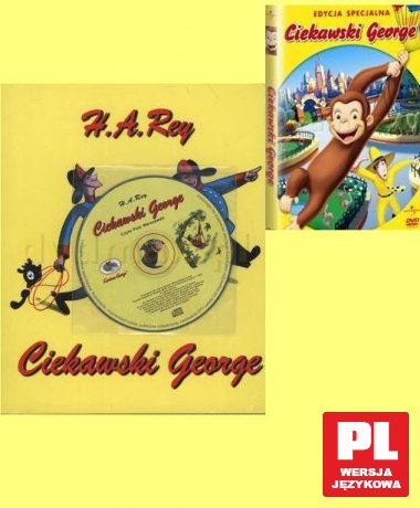 Ciekawski George Pakiet [DVD]+[KSIĄŻKA]+[AUDIOBOOK]