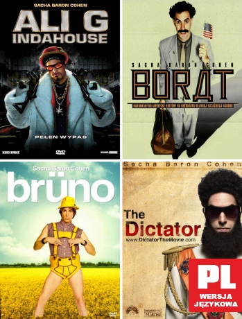 Sacha Baron Cohen Kolekcja: Ali G Indahouse / Borat / Bruno / Dyktator Pakiet [5DVD]