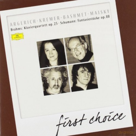 Martha Argerich: Brahmsiano Quartet 1, Schumann Fantasiestucke (First Choice) [CD]