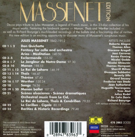 Massenet Edition [23CD]