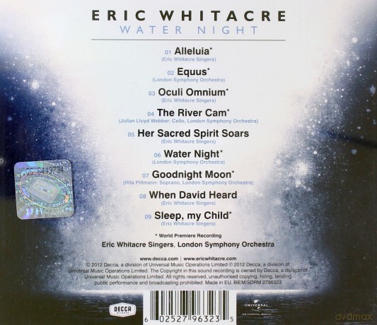 Eric Whitacre: Water Night [CD]