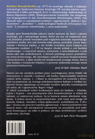 Antropolis. Współczesny Gdańsk w wymiarze symbolicznym - Barbara Bossak-Herbst [KSIĄŻKA]